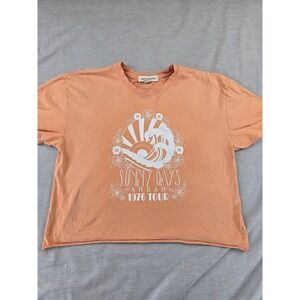 Obsessive Love Sunny Days Ahead 1976 Tour Graphic Crop T-Shirt Orange XL